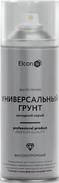 Изображение товара Грунтовка Elcon Универсальная (520мл, серый)
