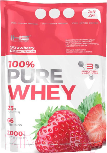 Изображение товара Протеин IHS 100% Pure Whey (2кг, клубника)