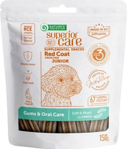 Изображение товара Лакомство для собак Nature's Protection SC Red Coat Gums & Oral Care / KIKNPSC47658 (150г)