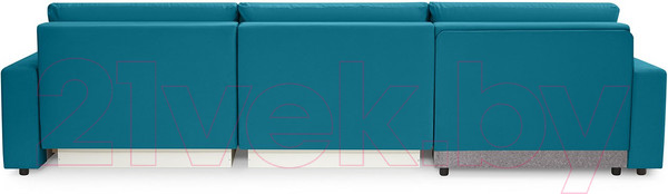 Изображение товара Диван угловой Mio Tesoro Манчестер 292 1.5ек-1.5ек-1.5пф (1102 аквамарин)