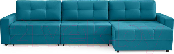 Изображение товара Диван угловой Mio Tesoro Манчестер 292 1.5ек-1.5ек-1.5пф (1102 аквамарин)