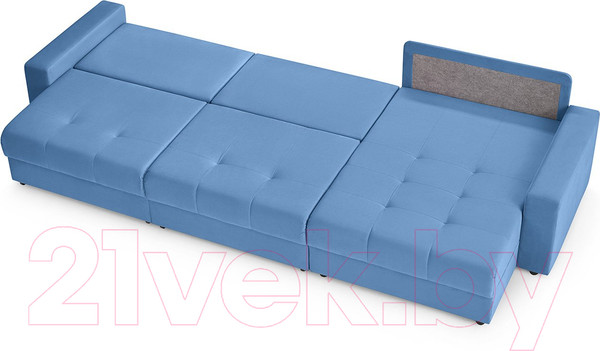 Изображение товара Диван угловой Mio Tesoro Манчестер 292 1.5ек-1.5ек-1.5пф (840 синий)