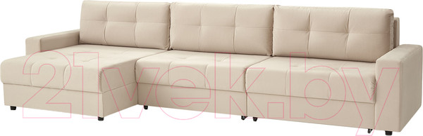 Изображение товара Диван угловой Mio Tesoro Манчестер 292 1.5ек-1.5ек-1.5пф (966 светло-бежевый)