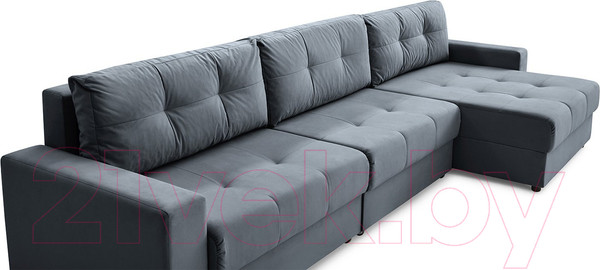 Изображение товара Диван угловой Mio Tesoro Манчестер 292 1.5ек-1.5ек-1.5пф (968 серый)