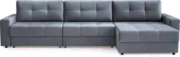 Изображение товара Диван угловой Mio Tesoro Манчестер 292 1.5ек-1.5ек-1.5пф (968 серый)