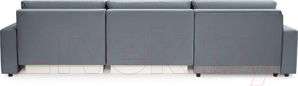 Изображение товара Диван угловой Mio Tesoro Манчестер 292 1.5ек-1.5ек-1.5пф (968 серый)