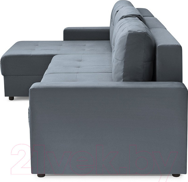 Изображение товара Диван угловой Mio Tesoro Манчестер 292 1.5ек-1.5ек-1.5пф (968 серый)