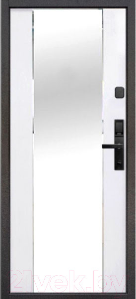 Изображение товара Входная дверь ТайгА Зеркало 2Мдф 10см (96x205, правая)