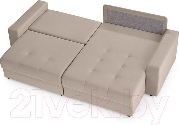 Изображение товара Диван угловой Mio Tesoro Манчестер 292 1.5ек-1.5пф (1101 бежевый)