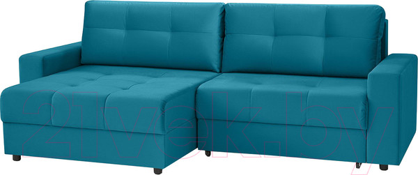 Изображение товара Диван угловой Mio Tesoro Манчестер 292 1.5ек-1.5пф (1102 аквамарин)
