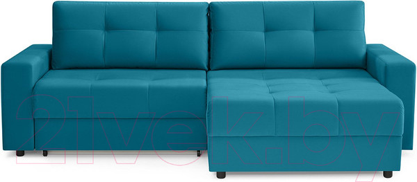 Изображение товара Диван угловой Mio Tesoro Манчестер 292 1.5ек-1.5пф (1102 аквамарин)