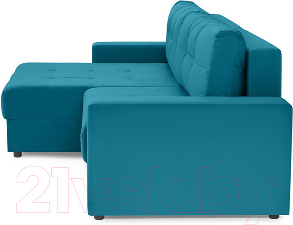 Изображение товара Диван угловой Mio Tesoro Манчестер 292 1.5ек-1.5пф (1102 аквамарин)