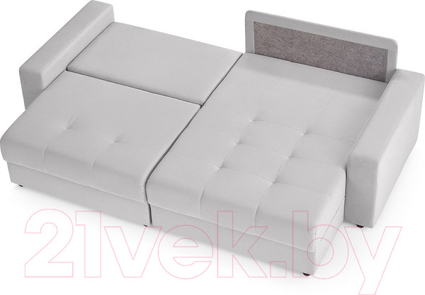 Изображение товара Диван угловой Mio Tesoro Манчестер 292 1.5ек-1.5пф (841 светло-серый)