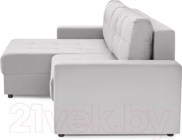 Изображение товара Диван угловой Mio Tesoro Манчестер 292 1.5ек-1.5пф (841 светло-серый)