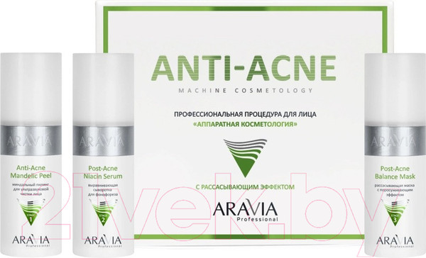Изображение товара Набор косметики для лица Aravia Аппаратная косметология / Anti-Acne / 24285 (3x150мл)