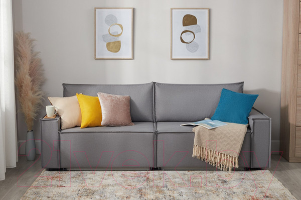 Изображение товара Диван Mio Tesoro Дюссельдорф 293 1.5ек-1.5ек (1174 Savanna Plus Ash)