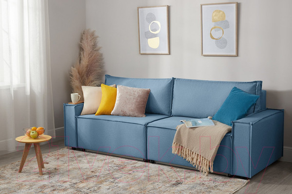 Изображение товара Диван Mio Tesoro Дюссельдорф 293 1.5ек-1.5ек (1175 Savanna Plus Blue)