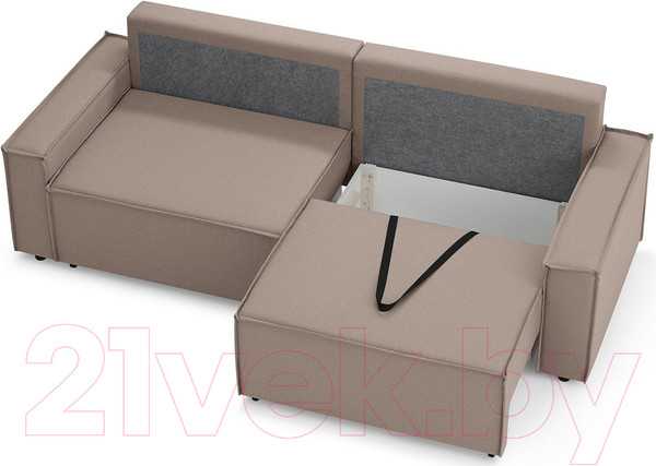 Изображение товара Диван Mio Tesoro Дюссельдорф 293 1.5ек-1.5ек (1176 Savanna Plus Mocca)