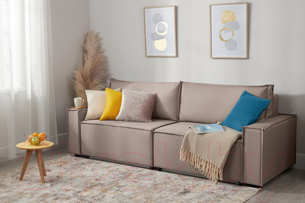 Изображение товара Диван Mio Tesoro Дюссельдорф 293 1.5ек-1.5ек (1176 Savanna Plus Mocca)