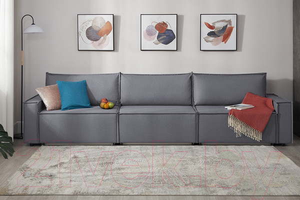 Изображение товара Диван Mio Tesoro Дюссельдорф 293 1.5ек-1.5ек-1.5ек (1173 Savanna Plus Grafit)