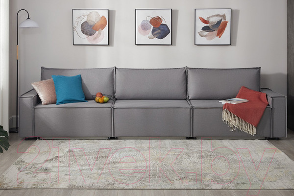 Изображение товара Диван Mio Tesoro Дюссельдорф 293 1.5ек-1.5ек-1.5ек (1174 Savanna Plus Ash)