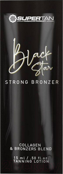 Изображение товара Крем для загара SuperTan Black Star Со Slimming эффектом и питательными маслами (15мл)