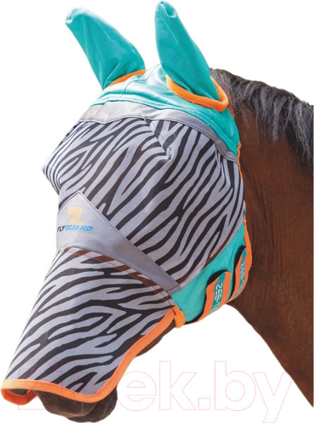 Изображение товара Маска антимоскитная для лошади Shires Tempest Zebra / 6655/ZEBRA/PONY