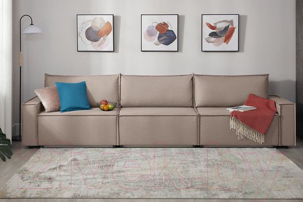 Изображение товара Диван Mio Tesoro Дюссельдорф 293 1.5ек-1.5ек-1.5ек (1176 Savanna Plus Mocca)