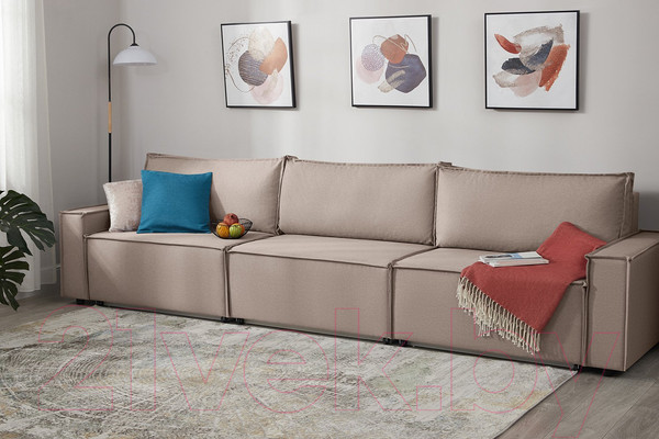 Изображение товара Диван Mio Tesoro Дюссельдорф 293 1.5ек-1.5ек-1.5ек (1176 Savanna Plus Mocca)