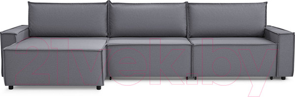Изображение товара Диван угловой Mio Tesoro Дюссельдорф 293 1.5ек-1.5ек-1.5пф (1173 Savanna Plus Grafit)