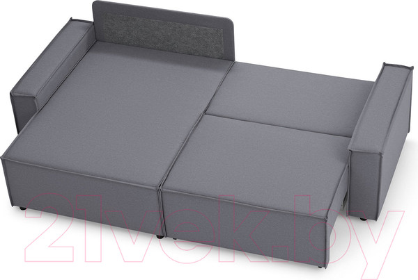 Изображение товара Диван угловой Mio Tesoro Дюссельдорф 293 1.5ек-1.5пф (1173 Savanna Plus Grafit)