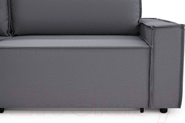 Изображение товара Диван угловой Mio Tesoro Дюссельдорф 293 1.5ек-1.5пф (1173 Savanna Plus Grafit)