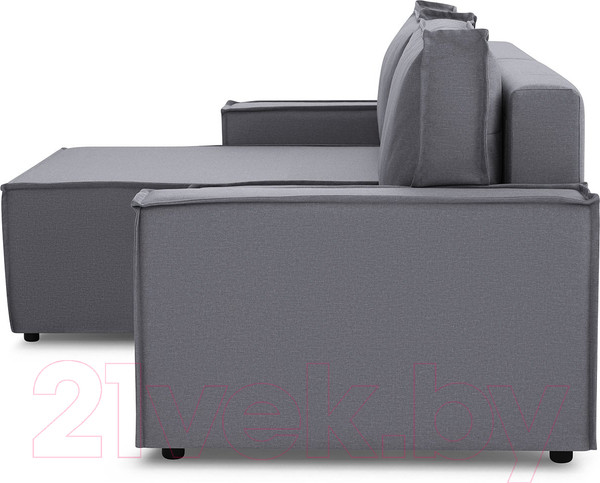 Изображение товара Диван угловой Mio Tesoro Дюссельдорф 293 1.5ек-1.5пф (1173 Savanna Plus Grafit)