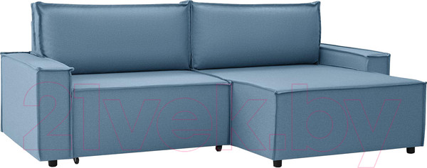 Изображение товара Диван угловой Mio Tesoro Дюссельдорф 293 1.5ек-1.5пф (1175 Savanna Plus Blue)