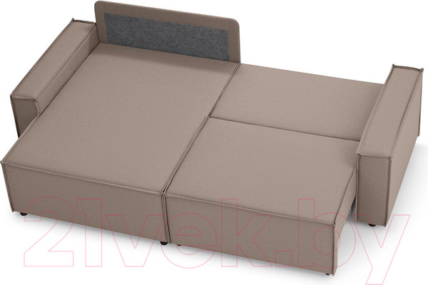 Изображение товара Диван угловой Mio Tesoro Дюссельдорф 293 1.5ек-1.5пф (1176 Savanna Plus Mocca)