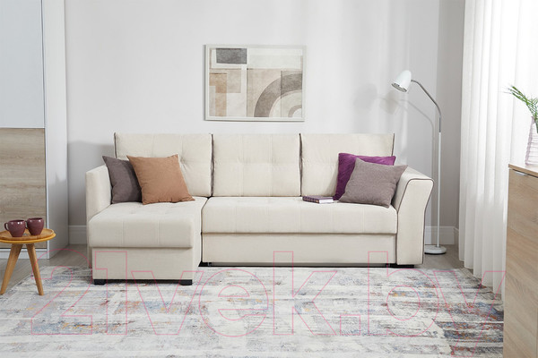 Изображение товара Диван угловой Mio Tesoro Камил 484 (левый, 1092 бежевый)