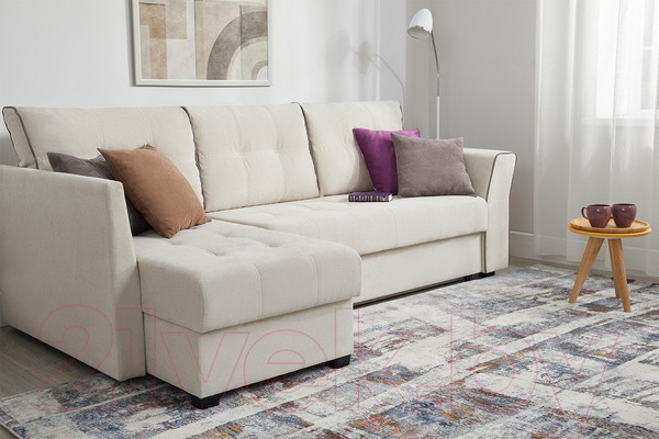 Изображение товара Диван угловой Mio Tesoro Камил 484 (левый, 1092 бежевый)