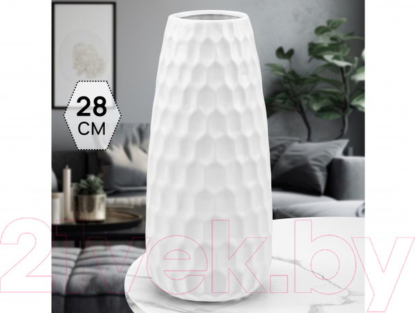 Изображение товара Ваза Elan Gallery Соты / 350137 (пломбир)