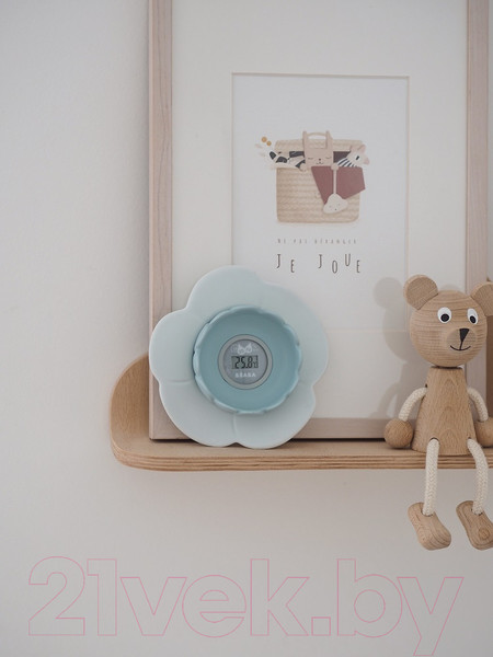 Изображение товара Детский термометр для ванны Beaba Thermometre Lotus Green Blue New / 920376