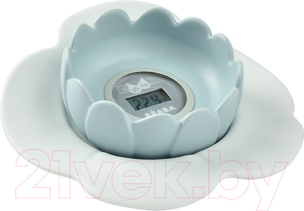 Изображение товара Детский термометр для ванны Beaba Thermometre Lotus Green Blue New / 920376