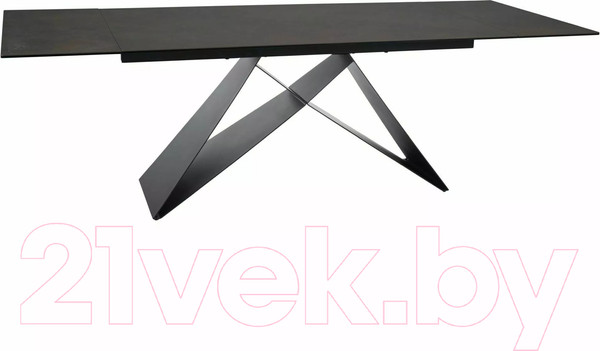 Изображение товара Обеденный стол Signal Westin Ceramic 160-240x90 (Ossido Bruno коричневый/черный матовый)