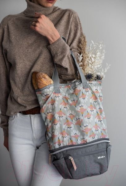 Изображение товара Сумка для коляски Beaba Sac Biarritz Heather Grey 940265