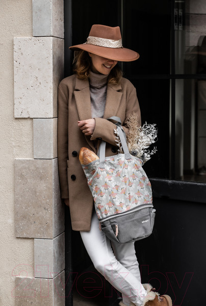 Изображение товара Сумка для коляски Beaba Sac Biarritz Heather Grey 940265