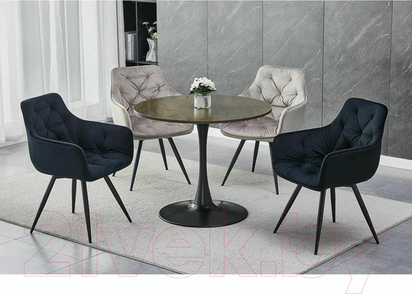 Изображение товара Стул Signal Mango (Velvet Bluvel 19 черный/черный)