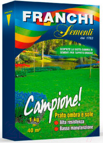 Изображение товара Семена газонной травы FRANCHI Sementi Чемпион (1кг)