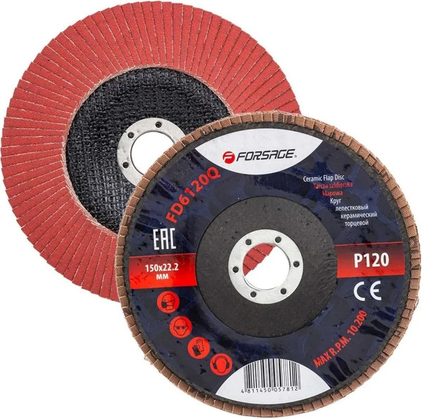 Изображение товара Шлифовальный круг Forsage Лепестковый керамический торцевой F-FD6120Q (51963)