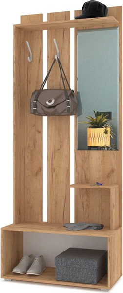 Изображение товара Секция в прихожую Modern Аврора (золотой дуб/графит)