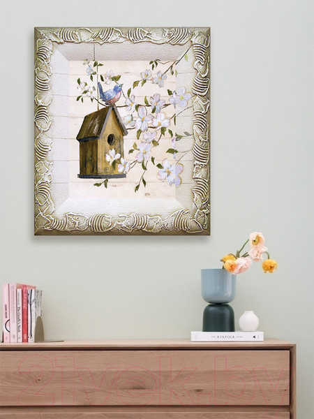 Изображение товара Картина Декарт Весеннее пение птиц 8Л3027 (в раме)