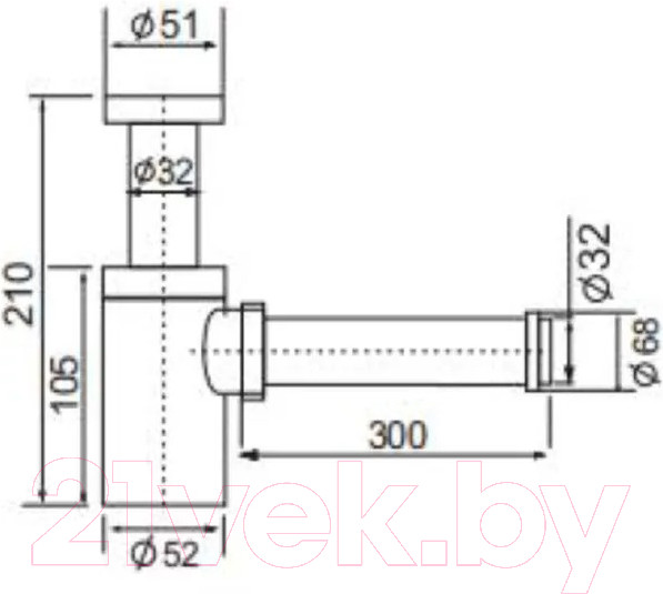 Изображение товара Сифон Oliveeka FG8305