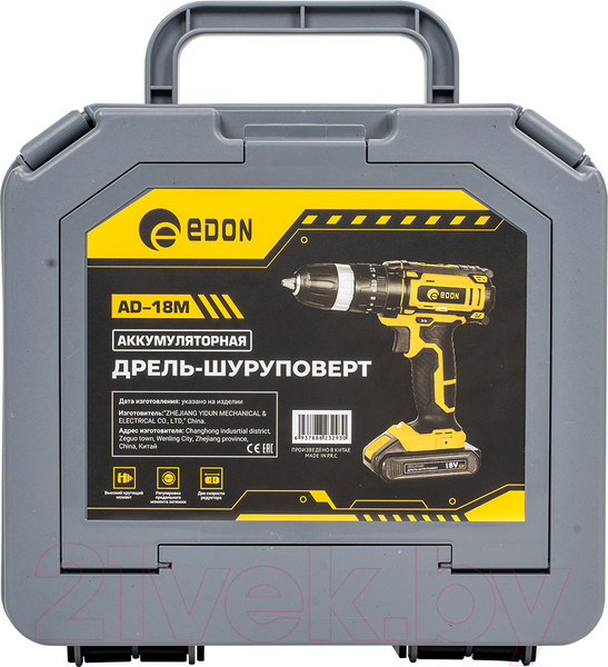 Изображение товара Аккумуляторная дрель-шуруповерт Edon AD-18M